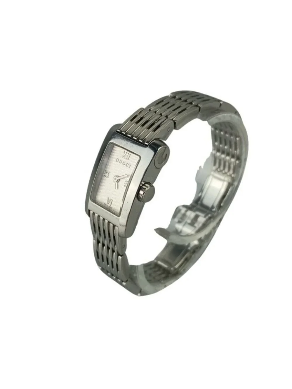 Gucci Watch Metro Silver Stainless Steel 2 Hand Quartz